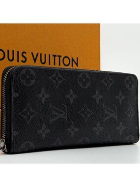 Louis Vuitton Zippy Wallet Vertical Monogram Eclipse